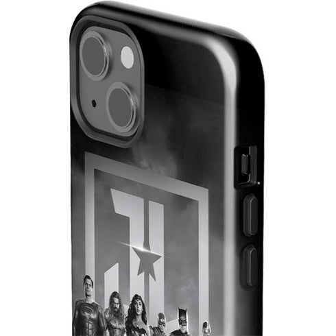 The Justice League (2017) Justice League Black and White iPhone 15 Impact Case
