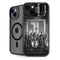 The Justice League (2017) Justice League Black and White iPhone 15 Kickstand Case