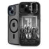 The Justice League (2017) Justice League Black and White iPhone 15 Kickstand Case