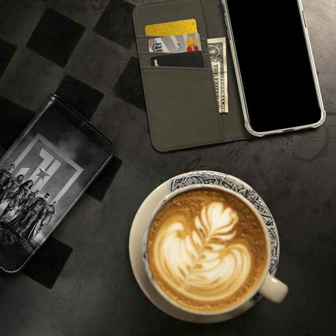 The Justice League (2017) Justice League Black and White iPhone 15 Plus Folio Case