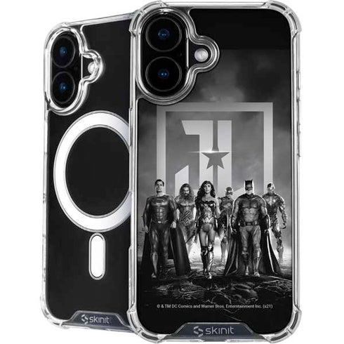 The Justice League (2017) Justice League Black and White iPhone 16 MagSafe Case