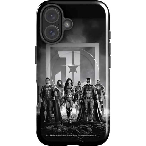 The Justice League (2017) Justice League Black and White iPhone 16 Magsafe Impact Case