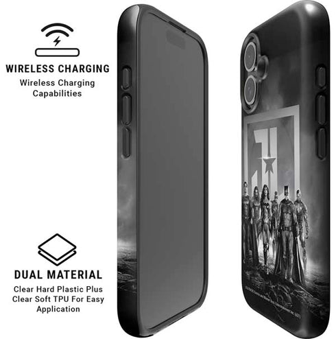 The Justice League (2017) Justice League Black and White iPhone 16 Magsafe Impact Case