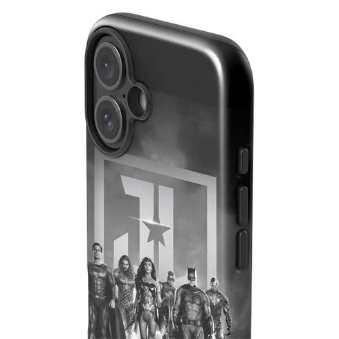 The Justice League (2017) Justice League Black and White iPhone 16 Plus Impact Case