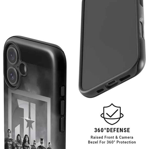 The Justice League (2017) Justice League Black and White iPhone 16 Plus Magsafe Impact Case