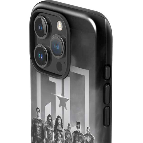 The Justice League (2017) Justice League Black and White iPhone 16 Pro Impact Case
