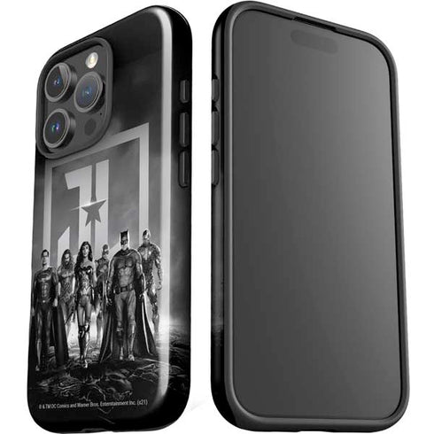 The Justice League (2017) Justice League Black and White iPhone 16 Pro Impact Case