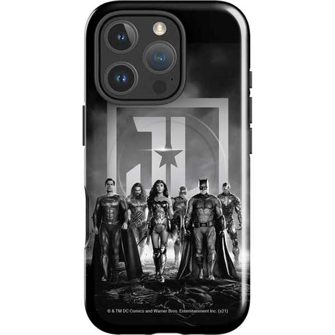 The Justice League (2017) Justice League Black and White iPhone 16 Pro Magsafe Impact Case