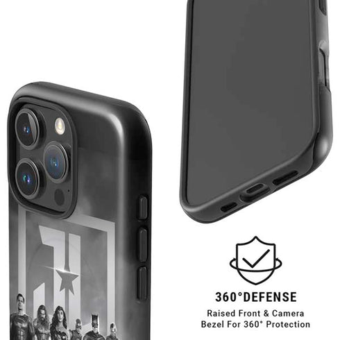 The Justice League (2017) Justice League Black and White iPhone 16 Pro Magsafe Impact Case