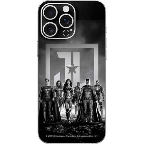The Justice League (2017) Justice League Black and White iPhone 16 Pro Max Skin