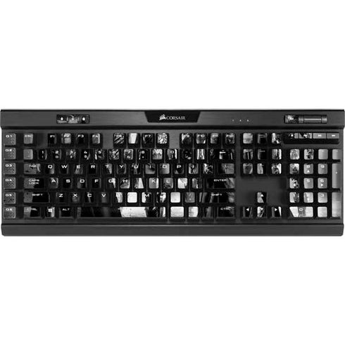 The Justice League (2017) Justice League Black and White K95 RGB PLATINUM Mechanical Gaming Keyboard Skin