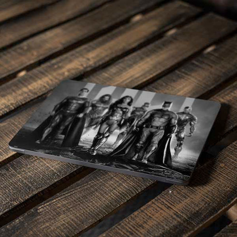 The Justice League (2017) Justice League Black and White Apple MacBook Air Skin