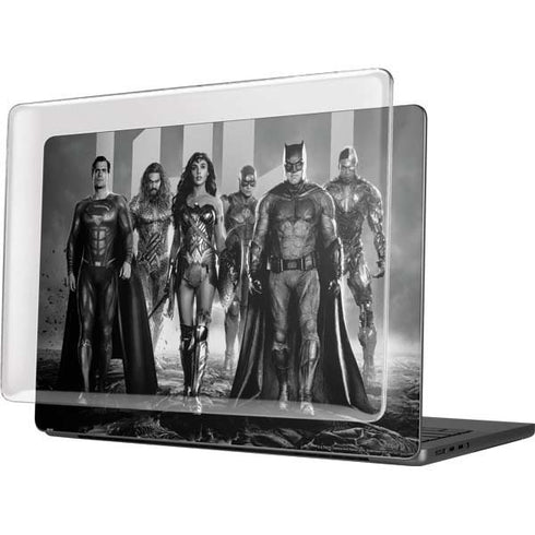 The Justice League (2017) Justice League Black and White MacBook Pro 14in (2021-24) Case plus Skin