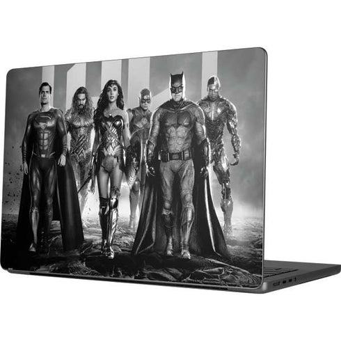 The Justice League (2017) Justice League Black and White Apple MacBook Pro 14-inch Skin