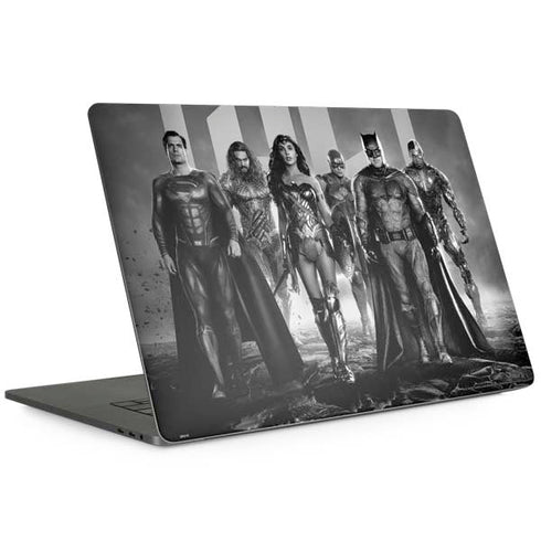 The Justice League (2017) Justice League Black and White MacBook Skins