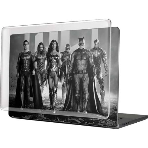 The Justice League (2017) Justice League Black and White MacBook Cases