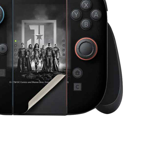 The Justice League (2017) Justice League Black and White Nintendo Switch 2 (2025) Joy-Con Controller Skin