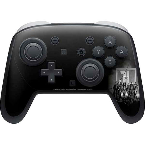 The Justice League (2017) Justice League Black and White Nintendo Switch 2 (2025) Pro Controller Skin