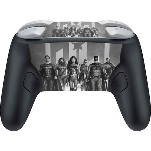 The Justice League (2017) Justice League Black and White Nintendo Switch 2 (2025) Pro Controller Skin