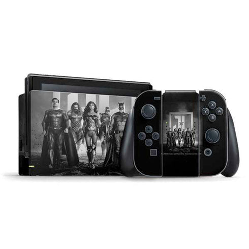 The Justice League (2017) Justice League Black and White Nintendo Skins