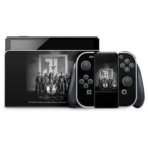 The Justice League (2017) Justice League Black and White Nintendo Skins