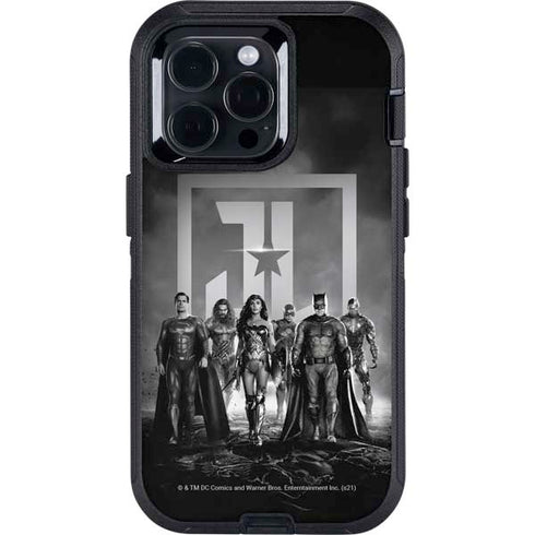 The Justice League (2017) Justice League Black and White Otterbox Defender iPhone Skin