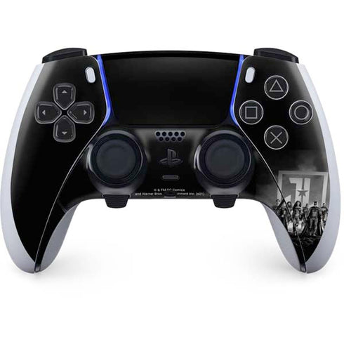 The Justice League (2017) Justice League Black and White PS5 DualSense Edge Pro Controller Skin
