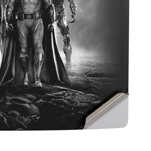 The Justice League (2017) Justice League Black and White PS5 Pro Disk Console Skin
