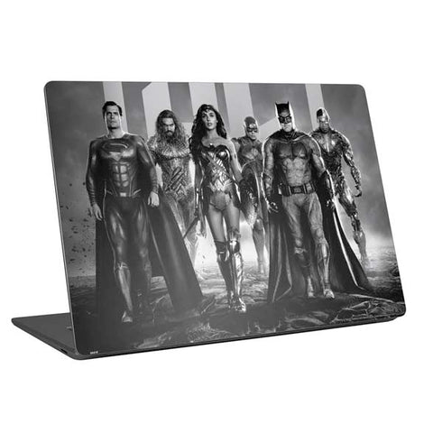 The Justice League (2017) Justice League Black and White Laptop Skins