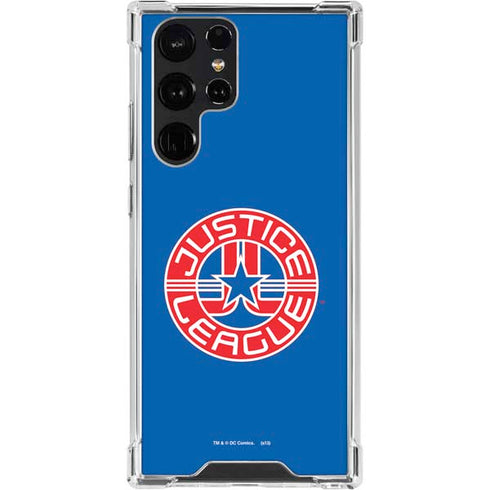 Justice League Emblem Galaxy S23 Ultra Clear Case