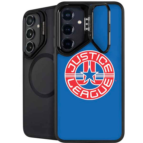 Justice League Emblem Galaxy S24 FE Kickstand Case