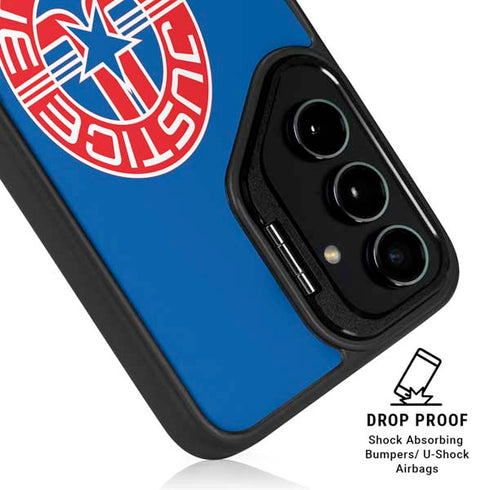 Justice League Emblem Galaxy S25 Plus Kickstand Case