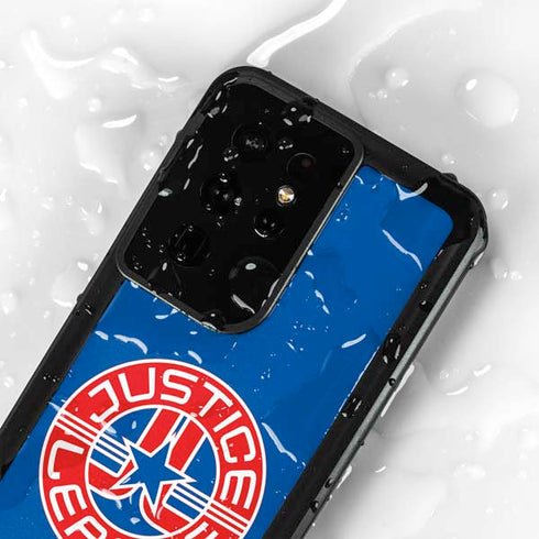 Justice League Emblem Galaxy S24 Ultra Waterproof Case