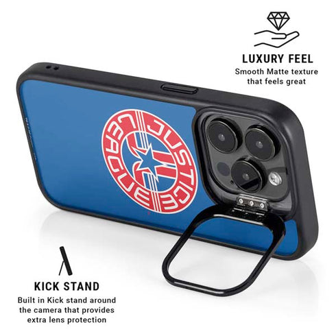 Justice League Emblem iPhone 14 Pro Kickstand Case