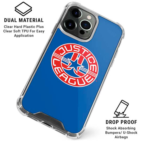 Justice League Emblem iPhone 16 Pro Clear Case