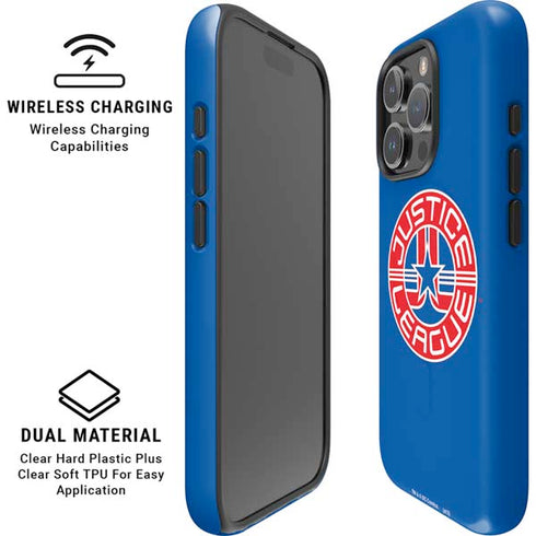 Justice League Emblem iPhone 16 Pro Max Magsafe Impact Case