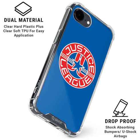 Justice League Emblem iPhone 16e Clear Case