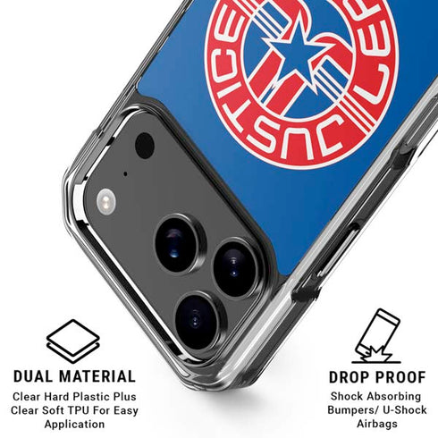 Justice League Emblem iPhone 18 Pro Clear Case