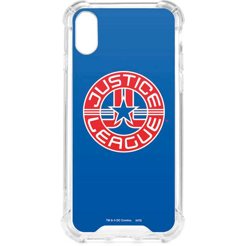 Justice League Emblem iPhone XS Clear Case