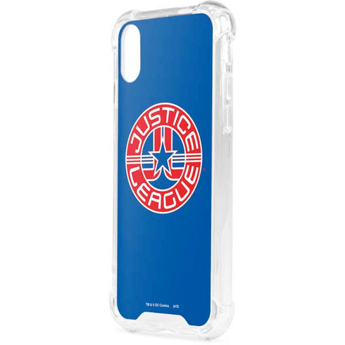 Justice League Emblem iPhone XS Clear Case