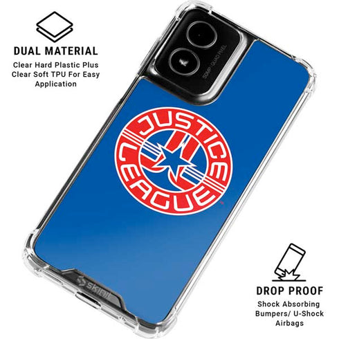 Justice League Emblem Moto G Power 5G (2024) Clear Case