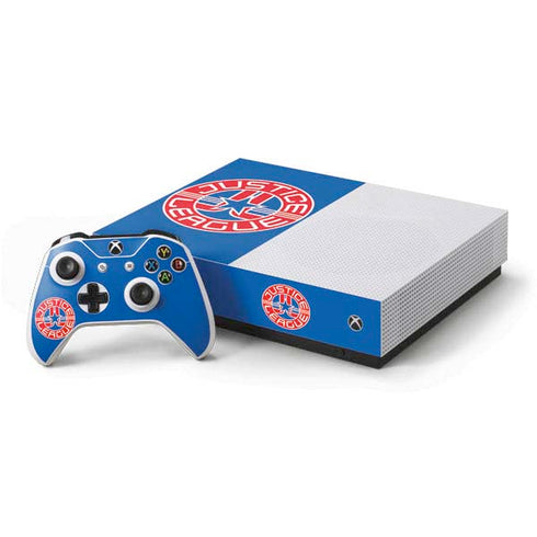 Justice League Emblem Xbox One S All-Digital Edition Bundle Skin