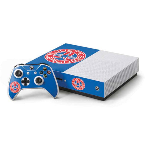 Justice League Emblem Xbox One S Console and Controller Bundle Skin