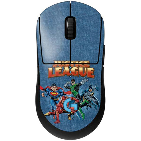 Justice League Action Pose Charcaters G Pro Wireless Gaming Mouse Skin