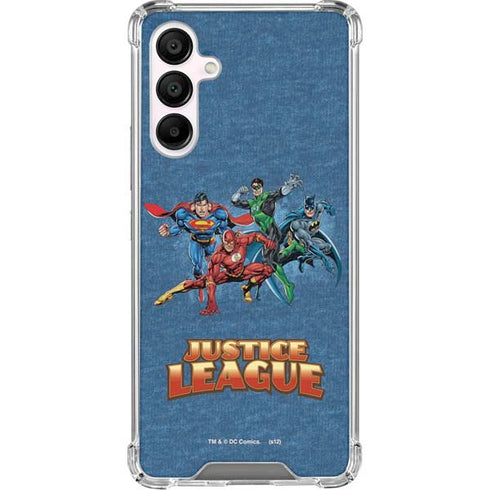 Justice League Action Pose Charcaters Galaxy A16 5G Clear Case