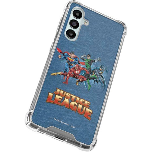 Justice League Action Pose Charcaters Galaxy A16 5G Clear Case