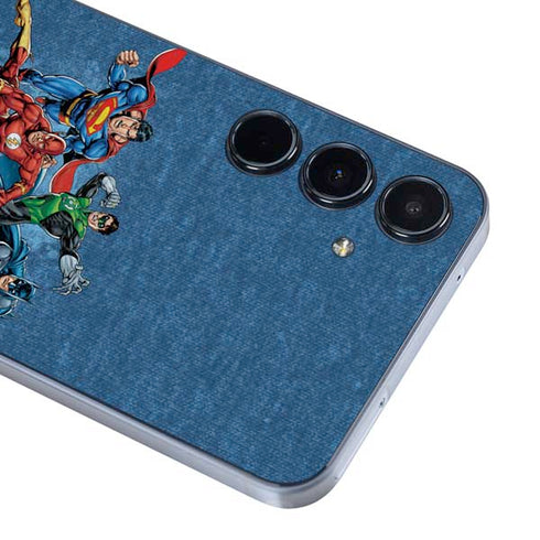 Justice League Action Pose Charcaters Galaxy A36 5G Skin