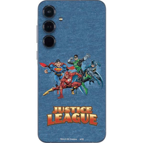 Justice League Action Pose Charcaters Galaxy A55 5G Skin