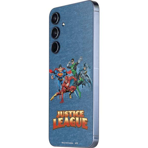 Justice League Action Pose Charcaters Galaxy A55 5G Skin