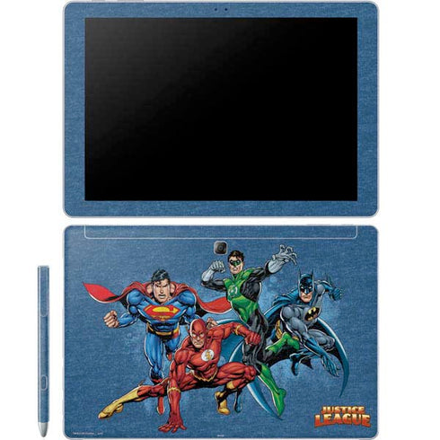 Justice League Action Pose Charcaters Galaxy Book 12in Skin